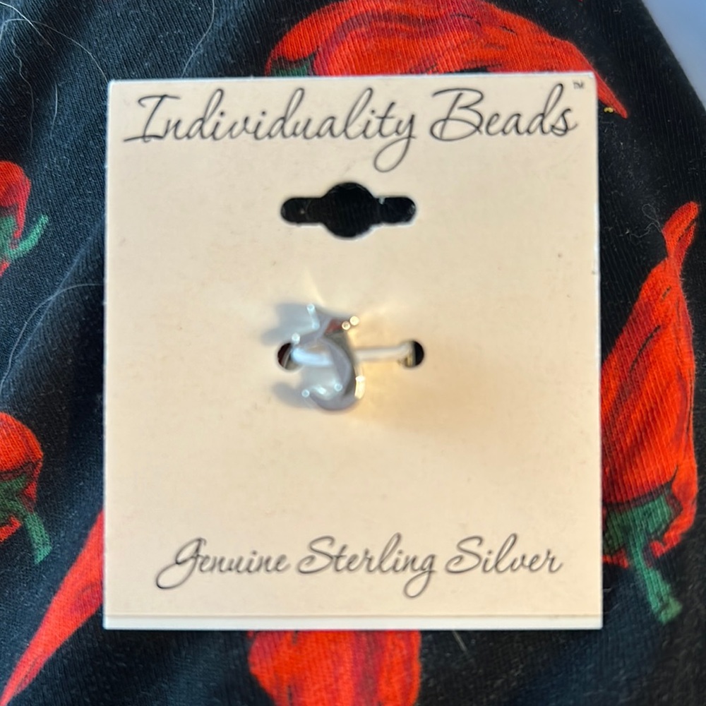 Sterling silver, small letter, J for Pandora bracelets